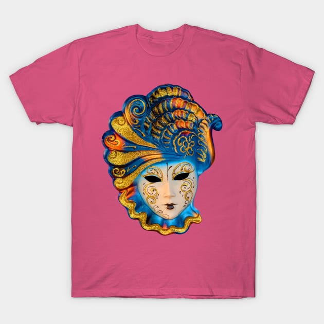 Feathered Carnival Mask T-Shirt by dalyndigaital2@gmail.com